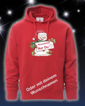 Weihnachts Hoodie mit Wunschname